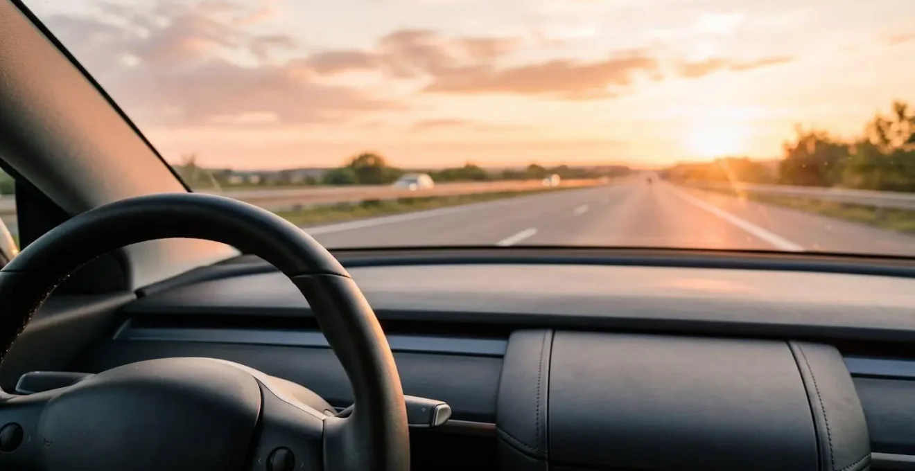 Modern vehicle active safety system technology in action demonstrating collision prevention capabilities